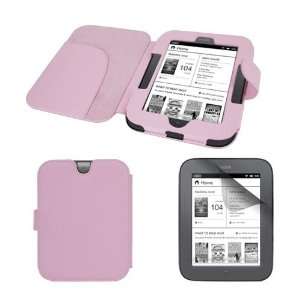 Premium Pink Leather Case Cover + cLear Crystal Screen Protector for 