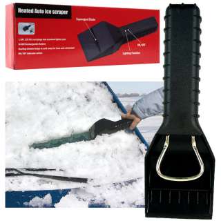 Cordless Rechargeable Heated Windshield Ice Scraper  