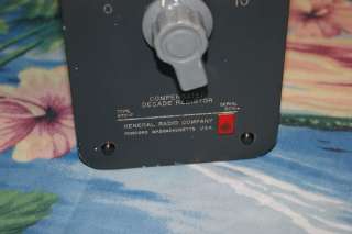 DECADE BOX COMPENSATED RESISTOR GENERAL RADIO TYPE 670 F  