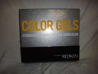 REDKEN Color Gels Permanent Conditioning Binder Hair Color Chart 