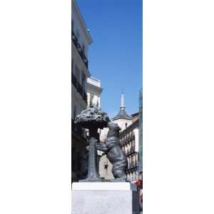Statue of a Bear and a Madrono Tree, Puerta Del Sol, Madrid, Spain 