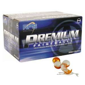  RPS Premium Paintballs (Case 2000)   Gold/White Shell 