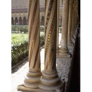 Cloisters, Benedictine Monastery, Cathedral, Monreale, Palermo, Sicily 
