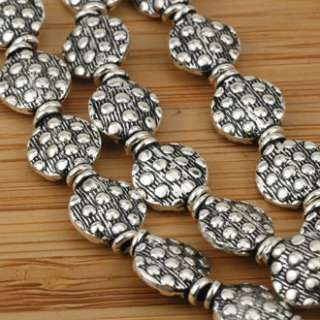 HIZE BB097 Bali Sterling Silver 10 BUBBLE DISC Beads 8mm  