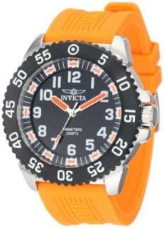   Invicta Swiss All Luminous Sharp Orange Rubber Band Divers Watch 1100