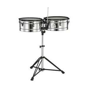  Pearl Primero Pro Steel Timbale Set (Standard) Musical 