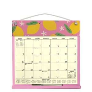 Calendars Wooden Refillable Wall Calendar Holder with attached Pencil 