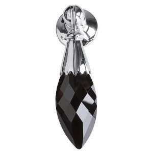  Swarovski Jet Black Crystal Pendant Pull Knob, 2.7 inch by 