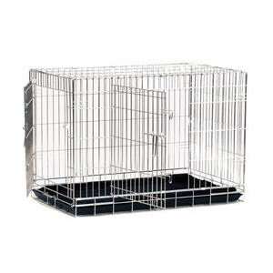 com Precision Pet Great Crate Double Door Chrome Metal Wire Dog Crate 