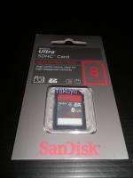 New Unit 8GB Sandisk Ultra SD SDHC Flash Memory Card  