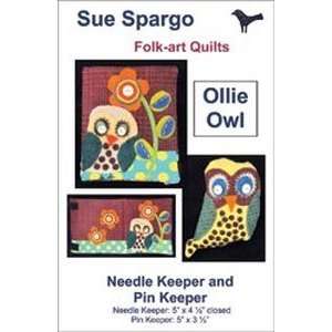  Sue Spargo Patterns Ollie Owl Pin Keeper & Needle Case 