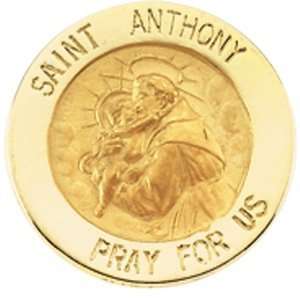  14K Gold St. Anthony Lapel Pin Jewelry