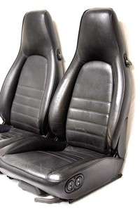 Porsche 74 89 911 Black Leather Recaro Seats (EB)  