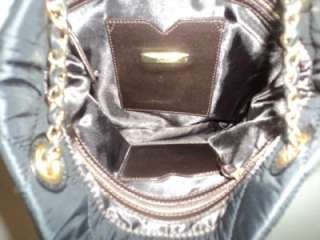 DKNY Quilted Nylon Chain Shopper Black Handbag $195.00 795730602395 