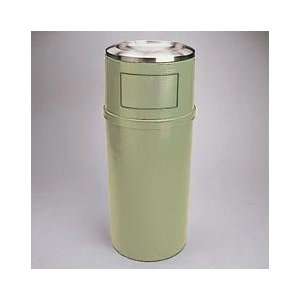    Gallon Ash/Trash Plastic Container With Doors Brown