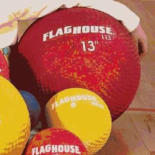   Flaghouse 13 Playground Ball Bonus Set   Red