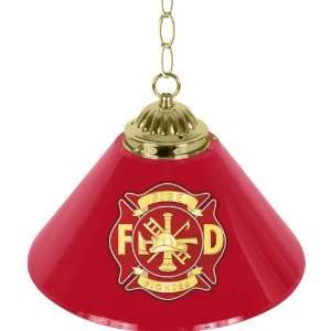 Fire Fighter 14 Inch Single Shade Bar Lamp   Game Room Products By 