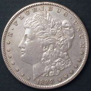 1888 S Morgan Silver Dollar Choice AU+ **KEY DATE**  
