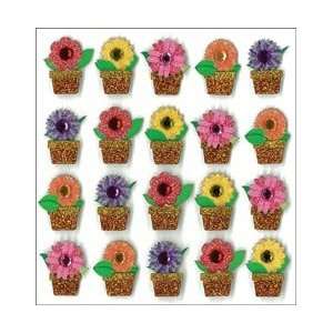    Jolees Mini Repeats Stickers Flowers In Pots