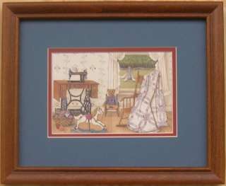 Singer Sewing Machine Framed Country Picture Print Art for Interior 
