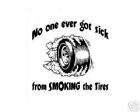 Funny Smoking Tires Race T Shirt Mens M L XL XXL 2X