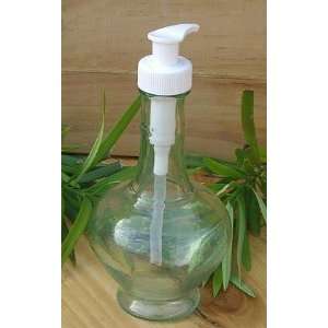   Recycled Soap Dispenser Glass Bottle with Pump   9oz