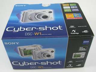 SONY Cyber shot DSC W1 5.1 MP Digital Camera + BOX 027242649057  