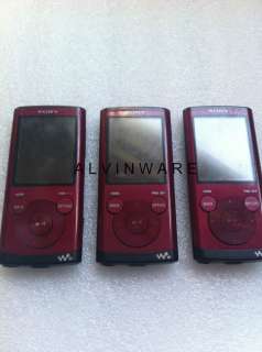 Lot (3) Sony  Player NWZ E354 Red (AS IS) 27242806511  