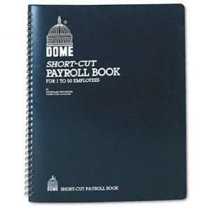  Payroll Record, Single Entry System, Blue Vinyl Cover, 8 3 