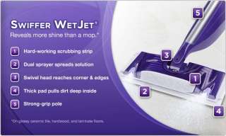  Swiffer WetJet Spray Mop Antibacterial Floor Cleaner 