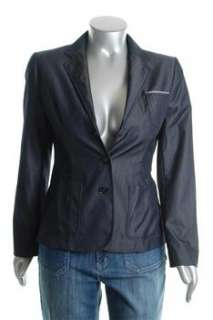 Elie Tahari NEW Suit Jacket Blue Wool Misses 4  