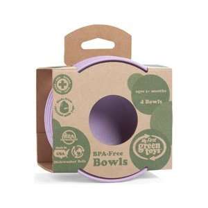  Green Toys BPA Free Feeding Bowls (4 Pack) (Purple) Baby