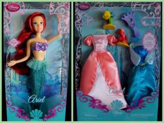NEW Little Mermaid Ariel Disney Doll & Clothes Gift Set  