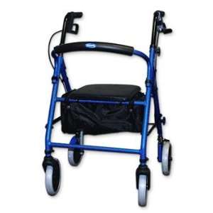  Soft Seat Aluminum Rollator with Round Back    1 Each 