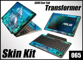   Transformer Pad Skin Decal Netbook Laptop Tablet #065 Dolphins  