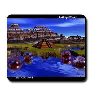    3D CG Mousepad, Image Entitled Surreal Landscape Electronics