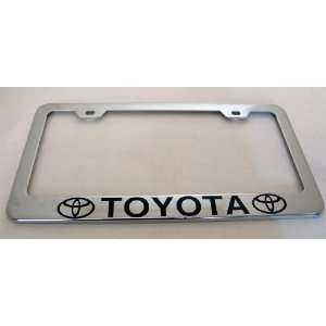    Toyota Chrome License Plate Frame Mirror Polish Automotive