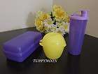 NEW TUPPERWARE Purple Lunch Sets w/ Yellow Apple Keeper