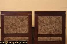 Pair Arts & Crafts Mission Oak Throne or Hall Chairs  