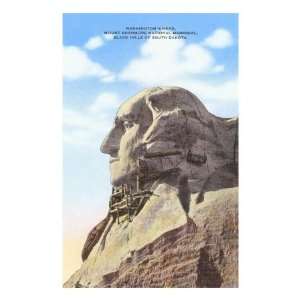 Mt. Rushmore, with Scaffolding, South Dakota Premium Poster Print 