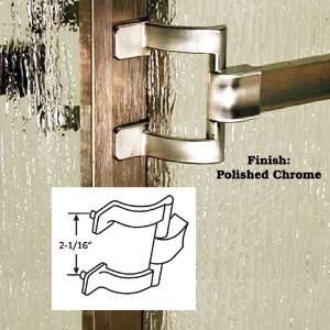 Chrome Framed Sliding Shower Door Towel Bar and Brackets   30 long x 