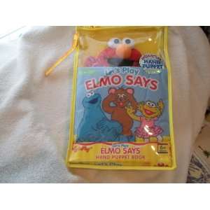   Lets Play Elmo Says Hand Puppet Soft Book 