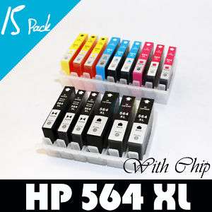 15 pk HP 564 XL Ink C309n PhotoSmart Premium Touchsmart  