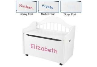 KidKraft Personalized Limited Edition Toy Box   White  