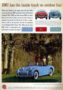 1961 Austin Healey Bug Eye Sprite Outdoor Fun Original Ad  