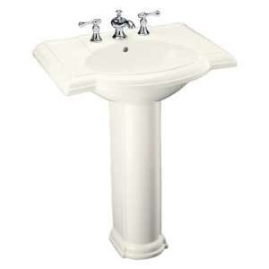    Pedestal Bathroom with Single Hole Faucet Drilling Finish Ice Grey