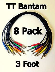 TT Bantam 36 Balanced Patch Cables NEW   Tiny Telephone 3 Foot 
