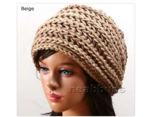 NEW turban BEANIE Knit Crochet Rasta winter Hat Cap BGt  