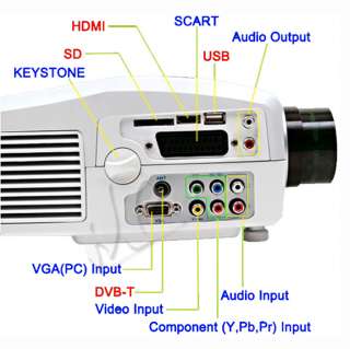 LCD HD 1080P Projector HDMI for Home Theater DVD TV Wii  