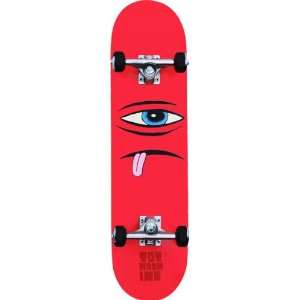  Toy Machine Sect Face Complete Skateboard (Red, 7.87 Inch 